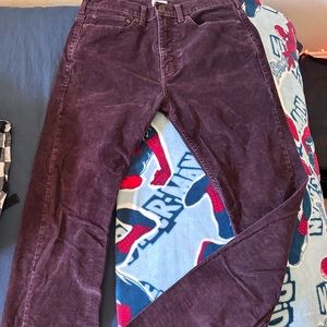 Dockers Wine Corduroy Straight Fit Pants